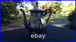 Elegant Vintage Silver-Plate Tea Service 4 Pieces Wm Rogers