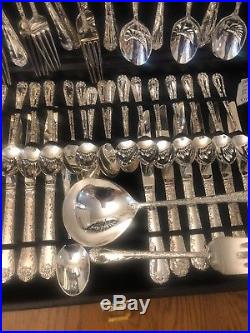 Enchanted Rose service set WM Rogers and son silver plate