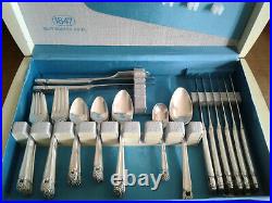 Eternally Yours 1941 By 1847 Rogers Bros Silverplate Flatware Service For 8-52pc
