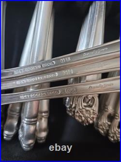 Eternally Yours 75 Pc. Flatware Set 1847 Rogers Bros HEAVILY SILVER PLATE