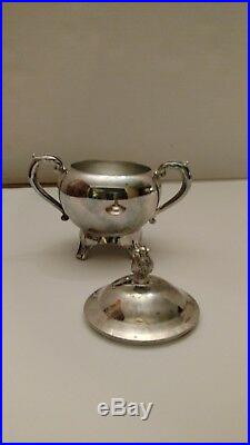FB Rogers 5 Piece Silver Plated Coffee, Tea, Creamer, Sugar and Tray Set