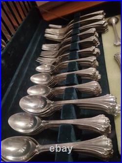 FB Rogers American Chippendale Flatware Silver Plate (77) Pieces + Case FB Rogers American Chippendale Flatware Silver Plate (77) Pieces + Case