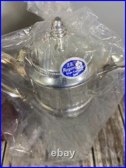 FB Rogers Company ITALY Silver Plate and Glass 2 Qt Chill It Pitcher WithIce Tube