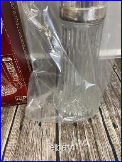 FB Rogers Company ITALY Silver Plate and Glass 2 Qt Chill It Pitcher WithIce Tube