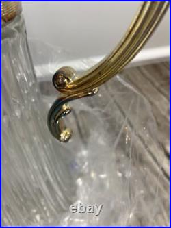 FB Rogers Company ITALY Silver Plate and Glass 2 Qt Chill It Pitcher WithIce Tube