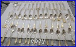 FB Rogers GOLDEN OLD VIENNA Silver Plate Gold Accent Silverware Flatware NEW