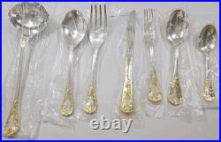 FB Rogers GOLDEN OLD VIENNA Silver Plate Gold Accent Silverware Flatware NEW