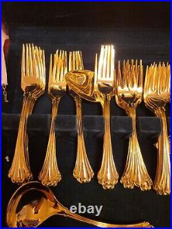 FB Rogers Gold Electroplated 16 piece Dinnerware