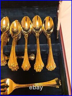 FB Rogers Gold Electroplated 16 piece Dinnerware