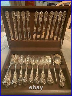 FB Rogers Gold Plated French Rose 64 Piece Service For 12