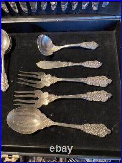 FB Rogers Grand Antique Rose pattern-flatware 101 Pcs Withcase