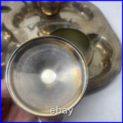 FB Rogers Silver Plate Co 4 Piece Coffee & Tea Set with Sugar & Large 18 X 14