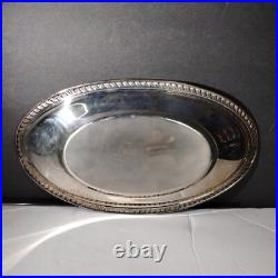 FB Rogers Silver co Bread Plate 12.5 x 6.75 x 1.75 vintage crown serving dish