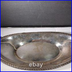 FB Rogers Silver co Bread Plate 12.5 x 6.75 x 1.75 vintage crown serving dish
