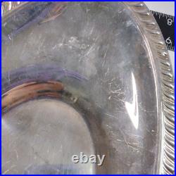 FB Rogers Silver co Bread Plate 12.5 x 6.75 x 1.75 vintage crown serving dish