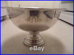 FB Rogers Silverplate Punch Bowl with 8-12 cups Stamped 18 83 PLEASE READ