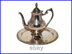 FB Rogers Silverplated Tea or Coffee Service Set With 12 Tray Sugar and Creamer