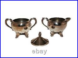 FB Rogers Silverplated Tea or Coffee Service Set With 12 Tray Sugar and Creamer