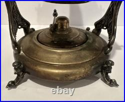 FB Rogers Teapot Burner on Stand Silver Plate #1418 Trade Mark 1883 Vintage