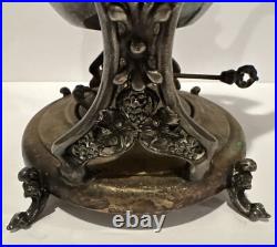 FB Rogers Teapot Burner on Stand Silver Plate #1418 Trade Mark 1883 Vintage FB Rogers Teapot Burner on Stand Silver Plate #1418 Trade Mark 1883 Vintage