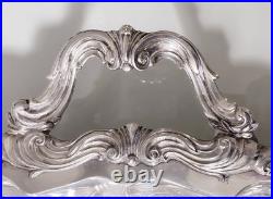 FB Rogers Vintage Silver Plate Victorian Revival 25 Footed Butler's Tray