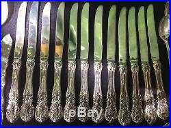 F. B. Rogers China Silver Plated Flatware Set 64 PC French Rose