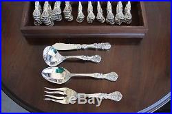 F. B. Rogers China Silver Plated Flatware Set 64 PC French Rose Chest Included