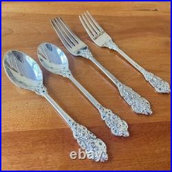F. B. Rogers FRENCH ROSE Silver Plate Flatware Set (110 piece) 2 boxes