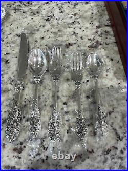 F. B. Rogers French Roses Plated 85 Piece Flatware Set For 16 People. Brand New