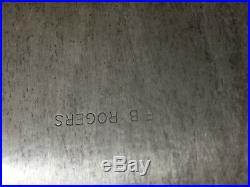 F B Rogers Huge Waiter Tray (Silverplate, Hollowware), 29 x 18 x 2 1/2 High