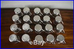 F B Rogers Ornate Pedestal Punch Bowl Ladle 20 Cups 2 Goblets Tray Silver Set