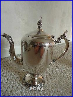 F. B. Rogers Silver Co. Crown 5 Pc. Set Vtg. Cofee/Tea set (#0297)