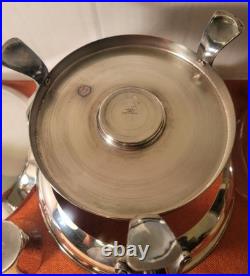 F. B. Rogers Silver Co Silver Plate Chafing Dish Warmer with Lid & Glass Insert