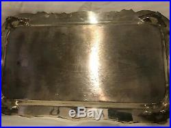F. B. Rogers Silver Co Silverplate Serving Tray Platter Vintage Plate Antique