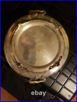 F. B. Rogers Silver Company Quadruple Silver Plated veggie dish frog Vase 1883