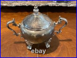 F. B. Rogers Silver Plate Tea Set With Tray