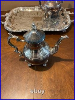 F. B. Rogers Silver Plate Tea Set With Tray