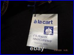 F. B. Rogers Silver plate #517 Wagon Condiment Server/Wine Bottle Coasters-C363