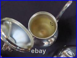 F. B. Rogers Silverplate 5 Piece Coffee & Tea Service Set Very Nice Condition