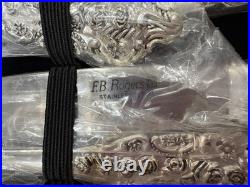 F. B. Rogers & Sons 51 Piece Flatware Set FRENCH ROSE+ Chest Never Opened Serving
