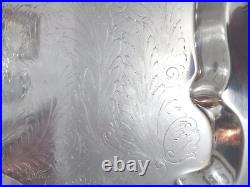 F B Rogers silver plate lady Margaret 1883 Butler Service Tray