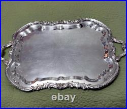 F B Rogers silver plate lady Margaret 1883 Butler Service Tray