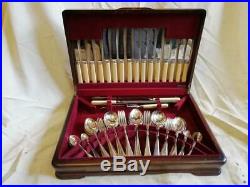 Fine MID Century Cutlery Service For 8 In Canteen, William Rogers, Sheffield