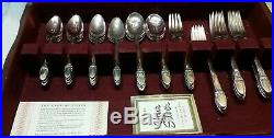 First Love Flatware 1847 Rogers Bros. International Silver Co. WithWood Box 51 pcs
