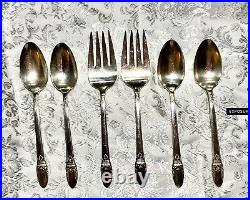 First Love Rogers Silverplate for 12 with box, 85 pc