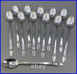 First Love by 1847 Rogers silver plate- group of 12 Iced Teaspoons 7.75