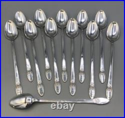 First Love by 1847 Rogers silver plate- group of 12 Iced Teaspoons 7.75