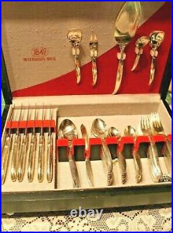 Flair 1847 Rogers Silverplate Service for 12 (73) Pieces with Original Chest
