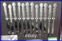 Flirtation Rogers 1881 Silverplate Flatware Service for 12 + Serving Pieces