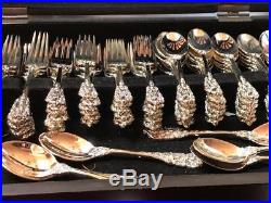 Grande Antique Silver Electroplate by FB Rogers 98 pieces Service for 12